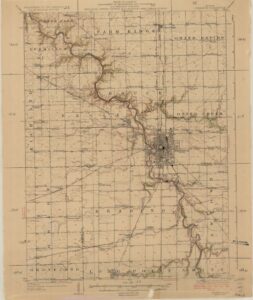 USGS Streator Quadrangle map, 1927