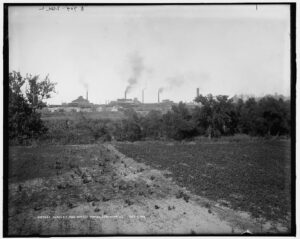 Viaduct and bottle works, Streator, Ill.