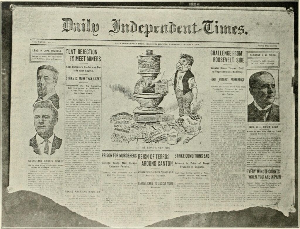 First Page of the Independent-Times