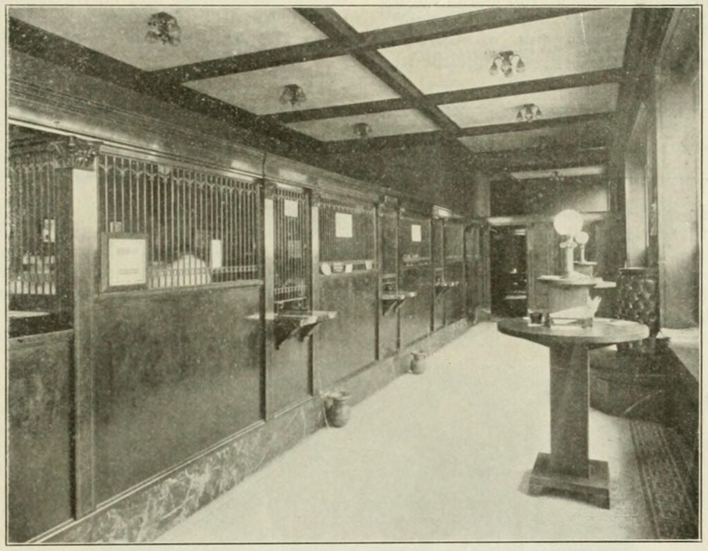 Interior of People's Trust and Savings Bank