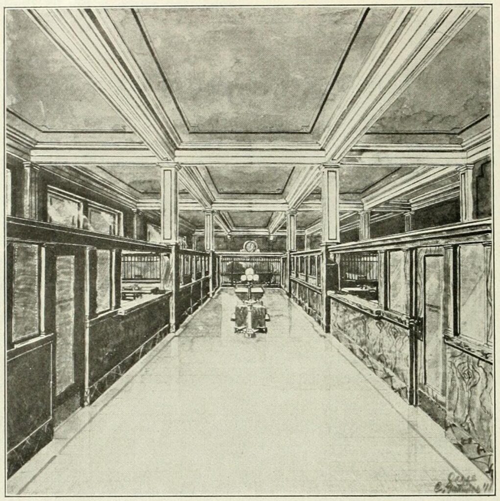 Interior of Union National Bank